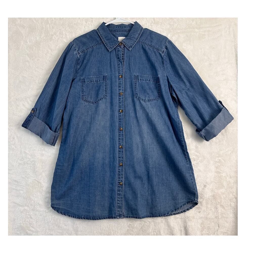 Chico's Blue Button Down Shirt